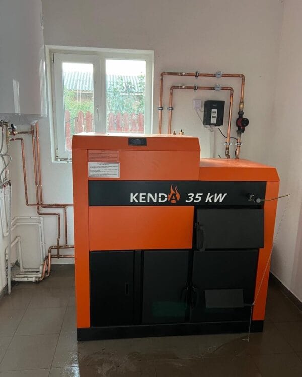 Centrală Mixtă Kenda 35KW - pe lemne și peleți - imagine 12