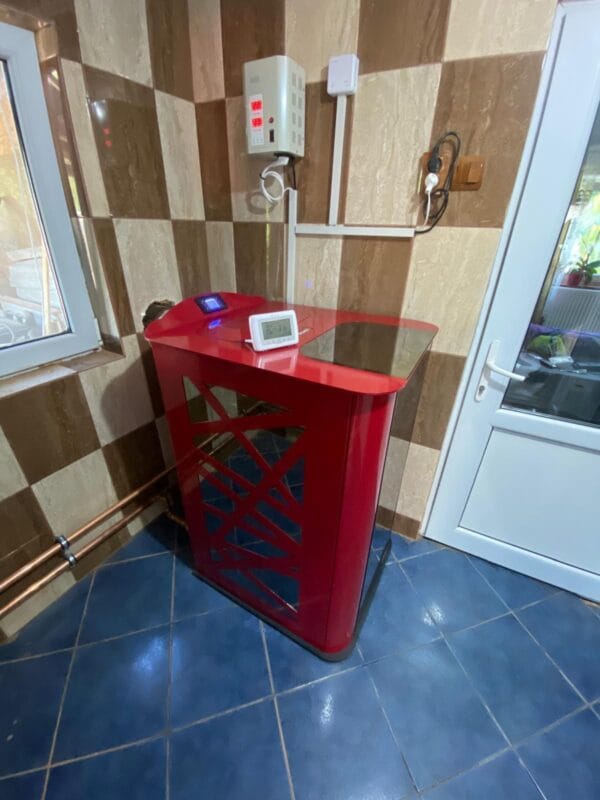 Termosemineu pe peleti Exotic 25 KW Rosu - imagine 5