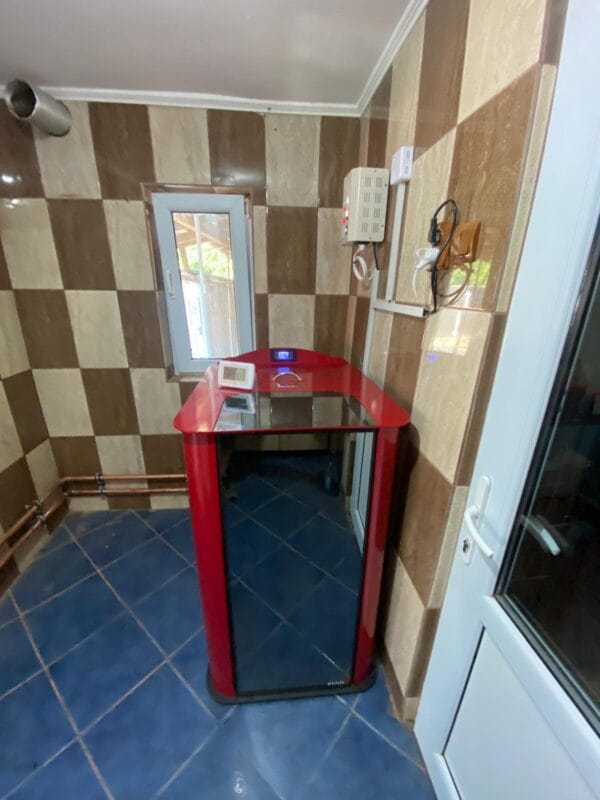 Termosemineu pe peleti Exotic 25 KW Rosu - imagine 8