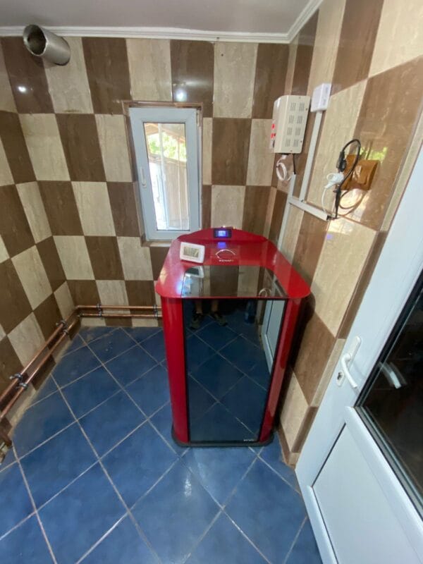 Termosemineu pe peleti Exotic 25 KW Rosu - imagine 9