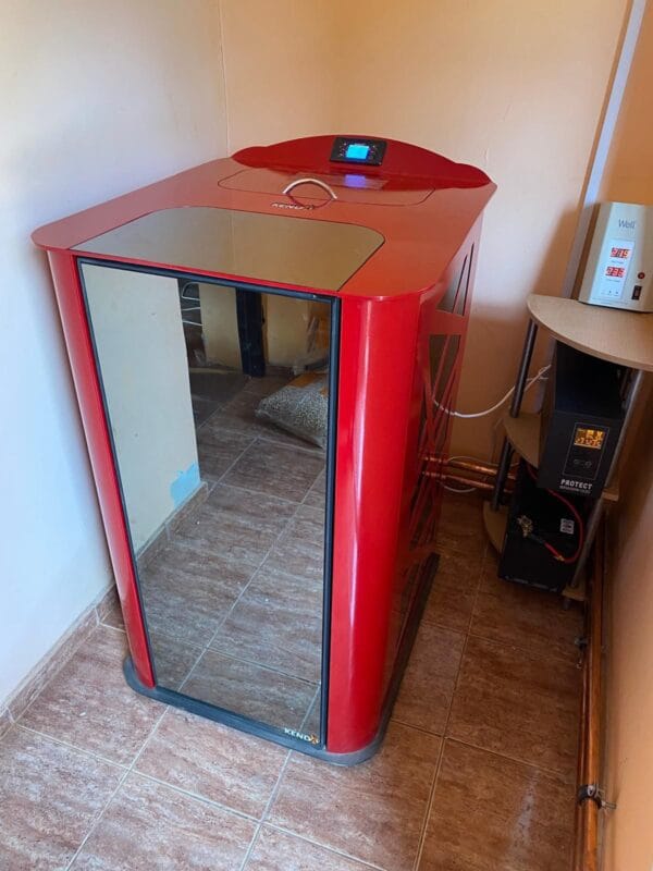 Termosemineu pe peleti Exotic 25 KW Rosu - imagine 10