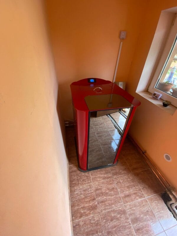 Termosemineu pe peleti Exotic 25 KW Rosu - imagine 11