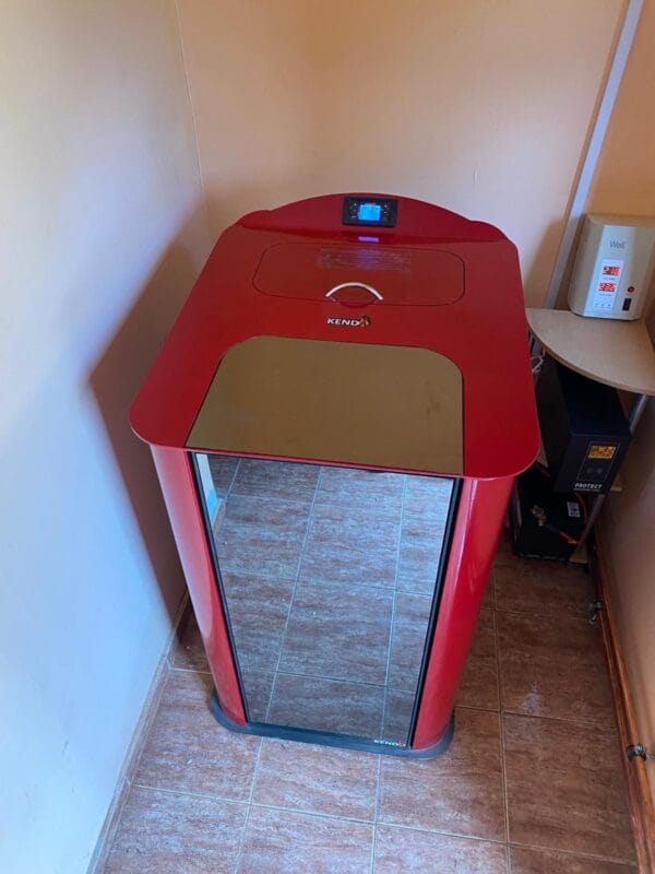 Termosemineu pe peleti Exotic 25 KW Rosu - imagine 14