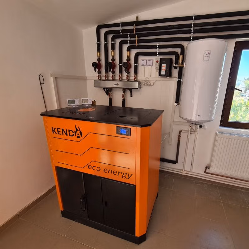 Centrala pe peleti Kenda 35kw 2 Centrala pe peleti Kenda 35kw - imagine 2